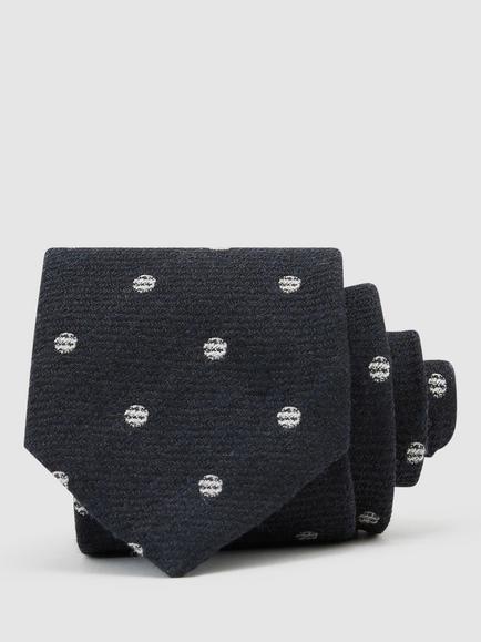 Reiss Rocco Wool Rich Tie, Navy