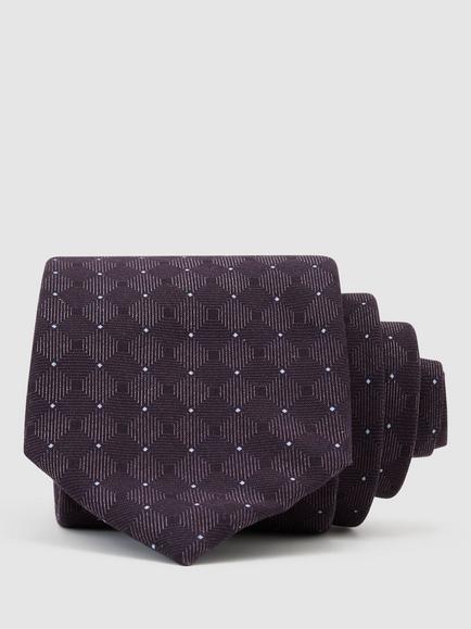 Reiss Lavoro Silk Tie, Midnight Purple