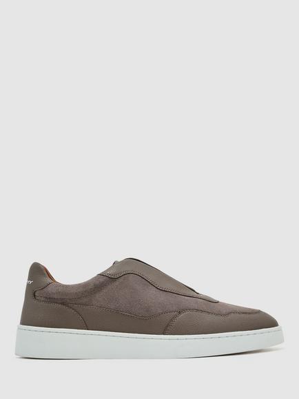 Reiss Lane Suede Trainers, Lavender Grey, Lavender Grey