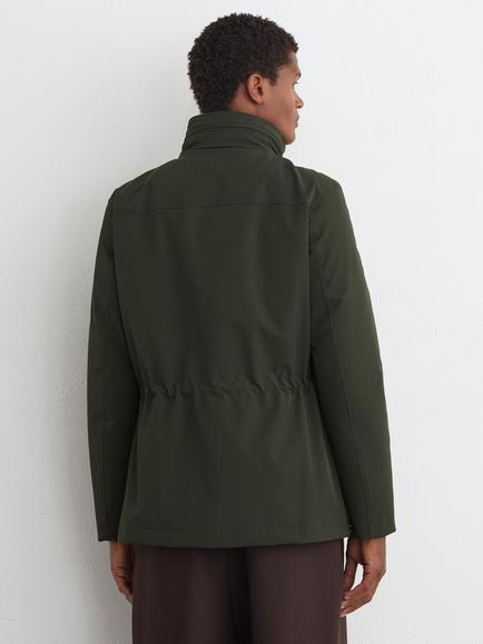 Reiss Glick Funnel Neck Utility Jacket - view 2, Dark Green