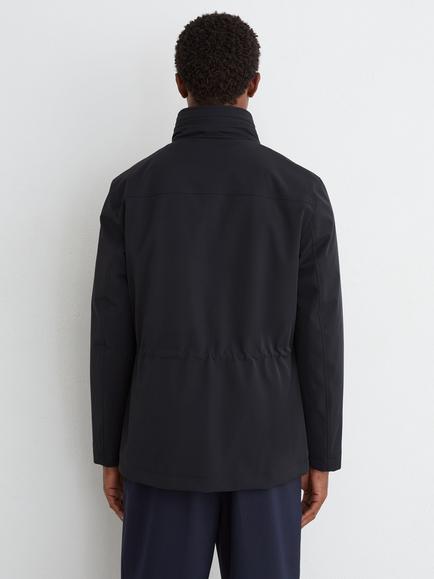 Reiss Glick Funnel Neck Utility Jacket - view 2, Navy