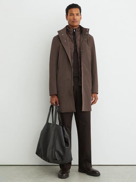 Reiss Hilson Overcoat, Mocha Brown, Mocha Brown