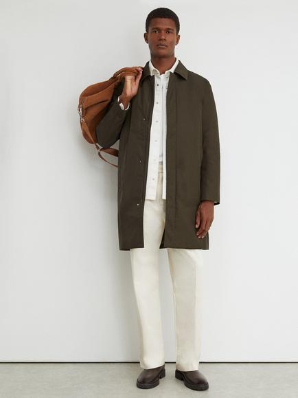 Reiss Lawlen Contemporary Utility Jacket, Black, Olive Green