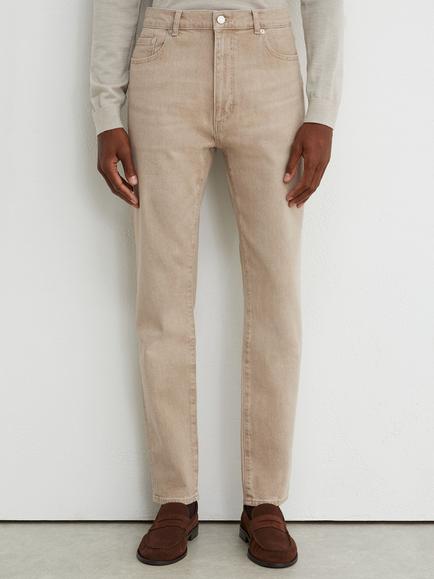 Reiss Arctic Slim Fit Jeans, Caramel Brown, Caramel Brown