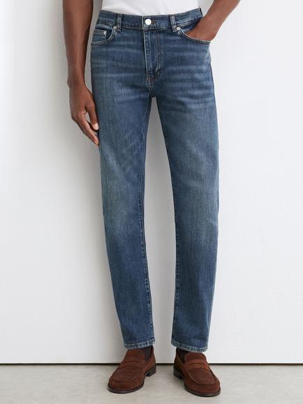 Reiss Floyd Mid Rise Slim Leg Jeans, Blue Wash, Blue Wash