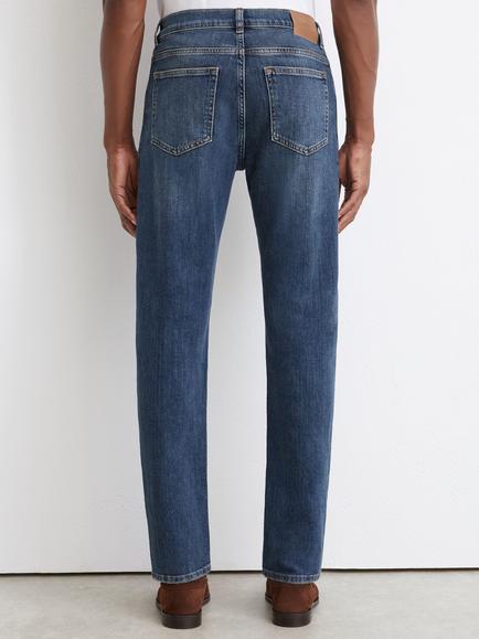 Reiss Floyd Mid Rise Slim Leg Jeans, Blue Wash - view 2, Blue Wash