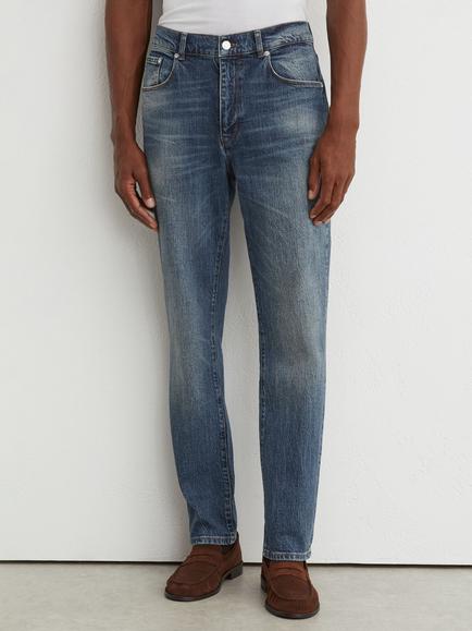Reiss Iggy Straight Jeans, Mid Blue, Mid Blue