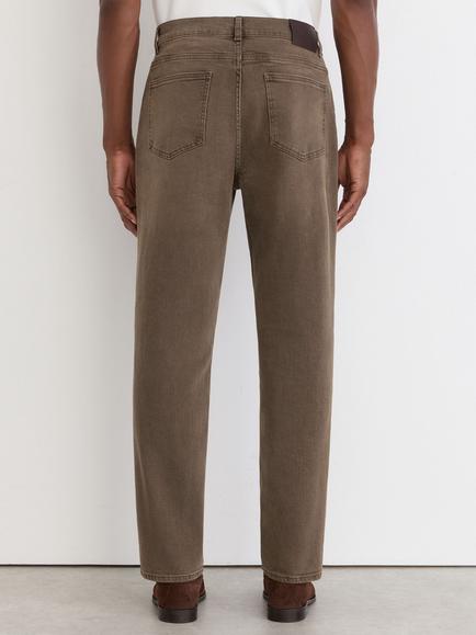 Reiss Iron Straight Leg Jeans, Brown - view 2, Brown