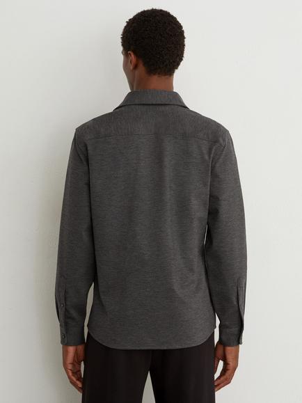 Reiss McShane Regular Fit Shirt, Charcoal Grey - view 2, Charcoal Grey
