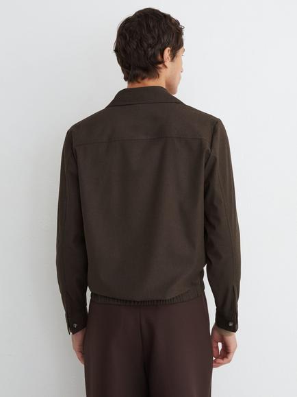 Reiss Penge Regular Fit Shirt - view 2, Chocolate Brown