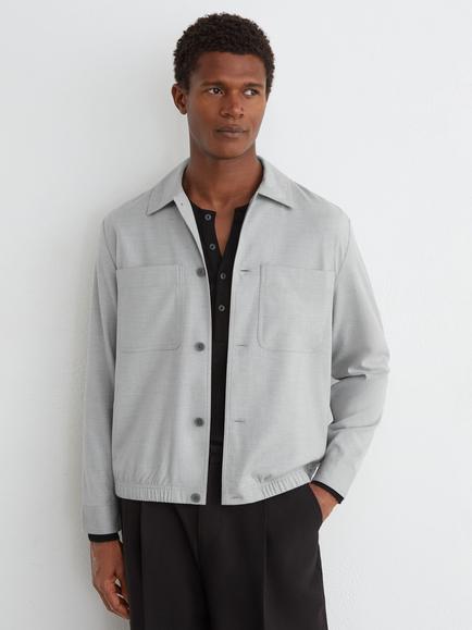 Reiss Penge Regular Fit Shirt, Soft Grey