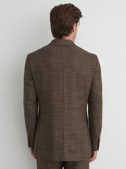 Reiss Vallance Tailored Fit Wool Blend Suit Jacket, Brown - view 2, Brown