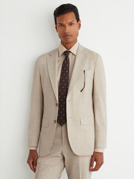 Reiss Vita Tailored Fit Wool Rich Suit Jacket, Oatmeal, Oatmeal