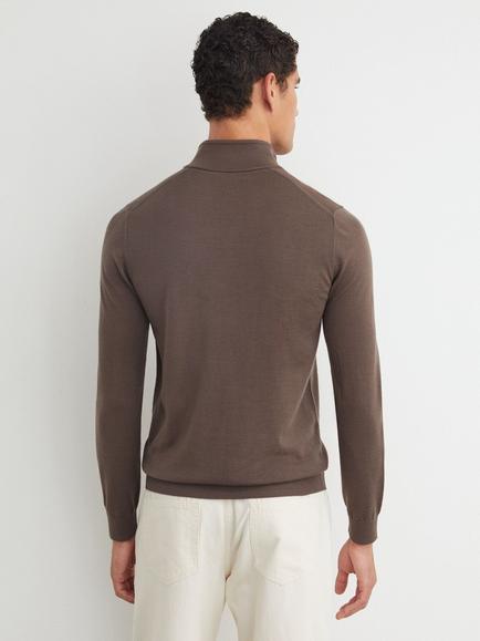 Reiss Blackhall Ridge Jumper, Ridge Brown - view 2, Ridge Brown