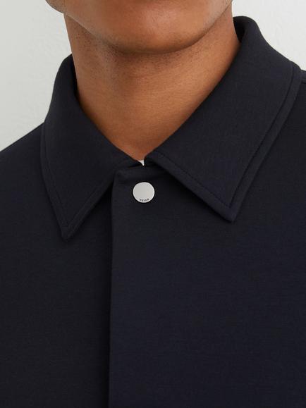 Reiss Brooks Collared Jumper - view 2, Navy