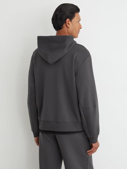 Reiss Falco Hoodie - view 2, Charcoal Grey