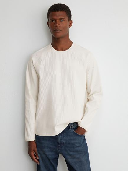 Reiss Soren Crew Neck Jumper, Off White, Off White