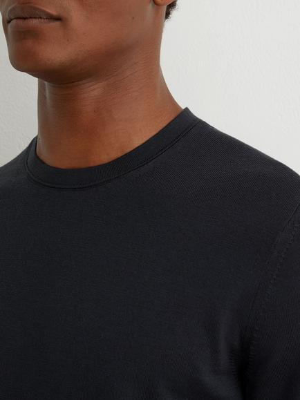 Reiss Wessex Crew Neck Wool Jumper - view 2, Vulcan Grey