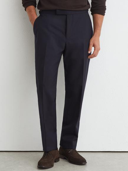 Reiss Bold Tailored Wool Trousers, Navy, Navy