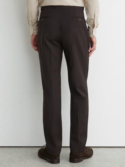 Reiss Dream Wool Blend Suit Trousers, Chocolate Brown - view 2, Chocolate Brown