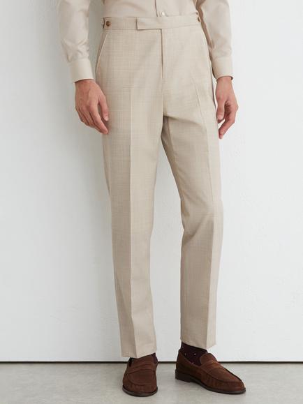 Reiss Vita Wool Rich Suit Trousers, Oatmeal, Oatmeal