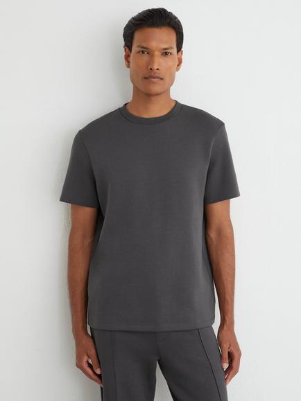 Reiss Barton Crew Neck T-Shirt, Charcoal Grey, Charcoal Grey