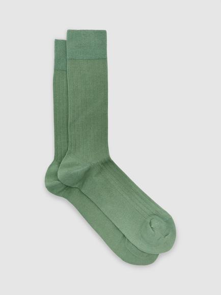 Reiss Fela Cotton Rich Washed Socks, Washed Sage Green, Washed Sage Green