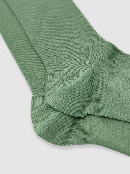 Reiss Fela Cotton Rich Washed Socks, Washed Sage Green - view 2, Washed Sage Green