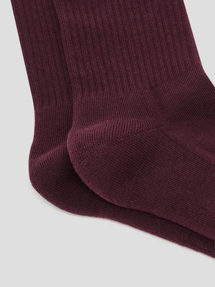 Reiss Maxim Cotton Rich Socks, Bordeaux - view 2, Bordeaux