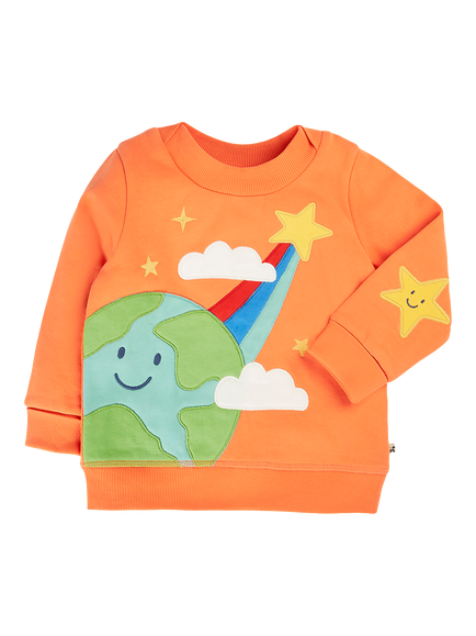 Frugi Kids' Easy On Jumper, Salamander, Salamander/Earth