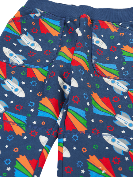 Frugi Kids' Malpas Joggers, Space - view 2, Space Adventure