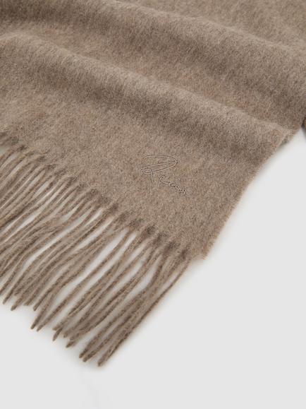Reiss Picton Wool with Cashmere Scarf - view 2, Neutral Melange