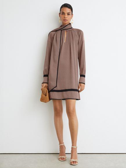 Reiss Alwen Mini Dress, Red - view 2, Red