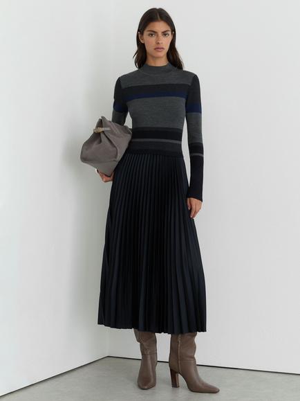 Reiss Petite Carla Jumper Dress, Grey, Grey