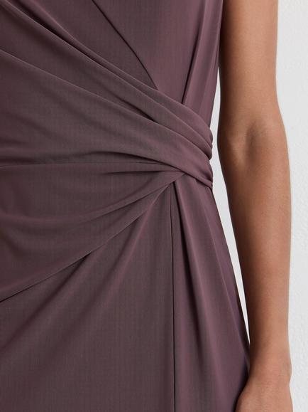 Reiss Petite Dylan Cocktail Maxi Dress, Taupe Brown - view 2, Taupe Brown