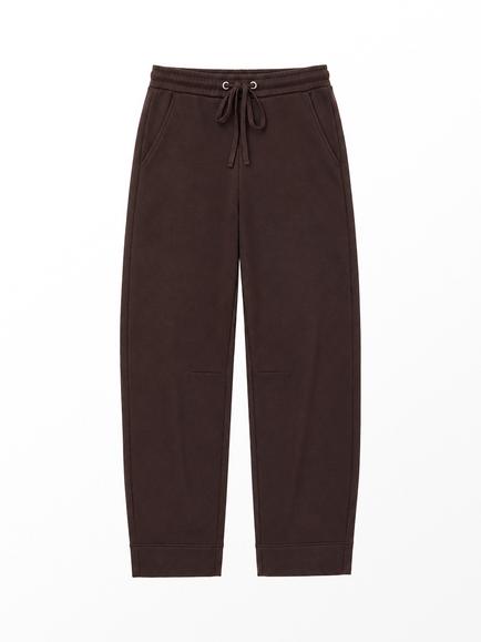 Ro&Zo Petite Barrel Leg Tracksuit Bottoms, Brown