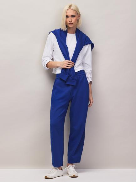 Ro&Zo Barrel Leg Tracksuit Bottoms - view 2, Blue
