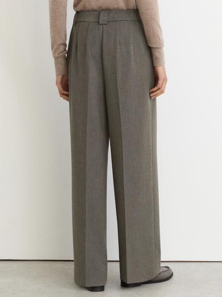 Reiss Katya Tailored Wide Leg Trousers, Dark Grey - view 2, Dark Grey