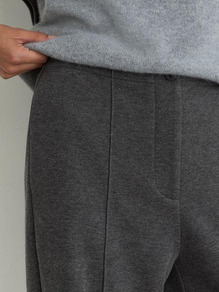 Reiss Petite Layla Wide Leg Joggers, Charcoal Grey Marl - view 2, Charcoal Grey Marl