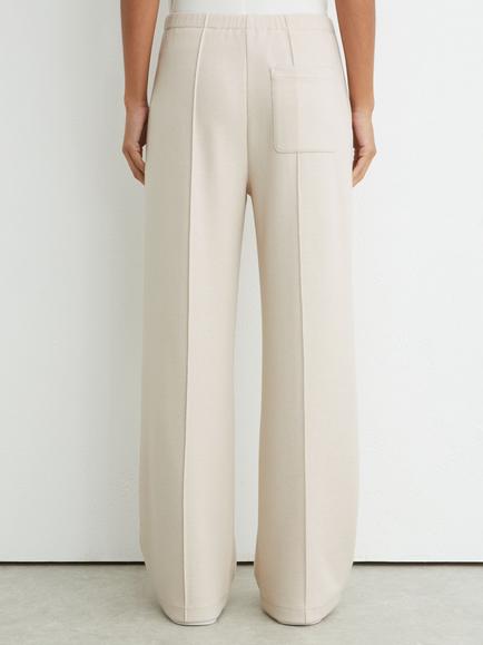 Reiss Layla Tailored Wide Leg Trousers, Ivory - view 2, Ivory