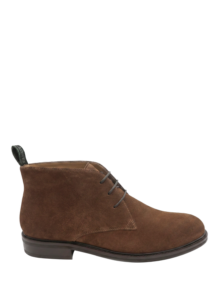 Jones Bootmaker Deacon Wide Fit Suede Lace Up Chukka Boots, Brown, Brown