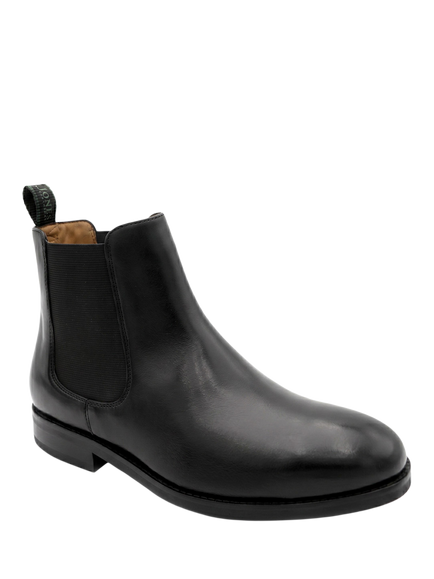 Jones Bootmaker Deakin Wide Fit Leather Chelsea Boots - view 2, Black