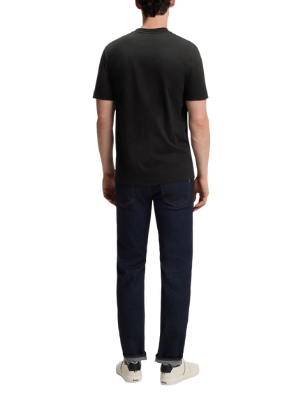 BOSS Thompson Cotton Crew Neck T-Shirt, Black - view 2, Black