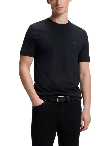 BOSS Thompson Cotton Crew Neck T-Shirt, Dark Blue, Dark Blue
