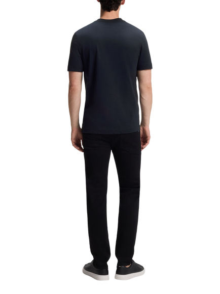 BOSS Thompson Cotton Crew Neck T-Shirt, Dark Blue - view 2, Dark Blue