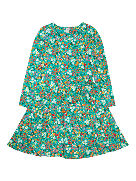 Frugi Grown Ups Sofia Dress, Wildflower, Wildflower Wander