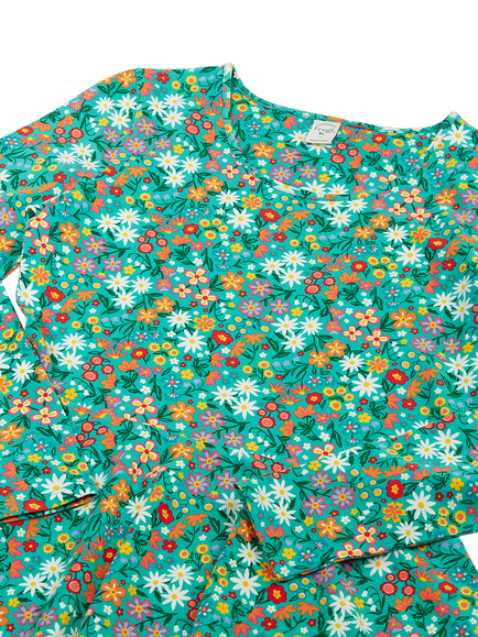 Frugi Grown Ups Sofia Dress, Wildflower - view 2, Wildflower Wander
