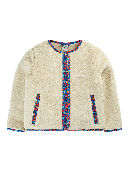 Frugi Grown Ups Juana Fleece, Moon, Moon/Alpine Blooms