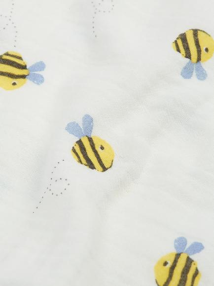 Frugi Kids' Marvellous Muslin, White/Multi - view 2, White/Multi