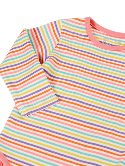 Frugi Baby Betty Bodysuit, Multi - view 2, Multi